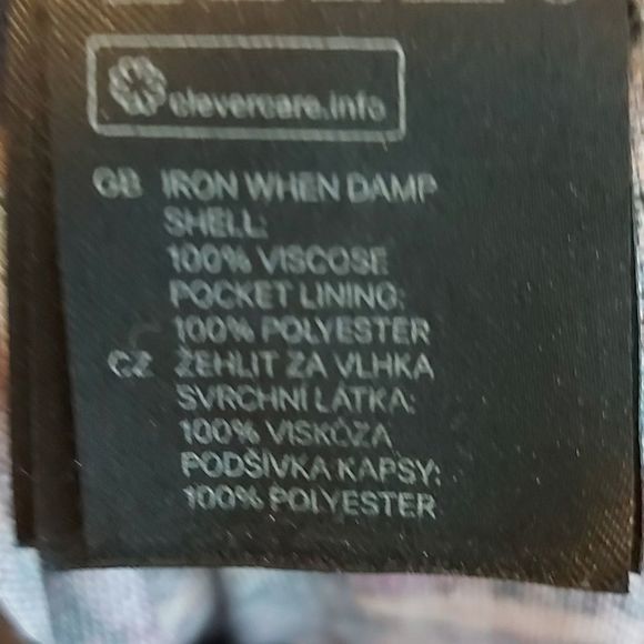 H&M Viscose Print Wide Leg Palazzo Trouser Pants 40 8 - Picture 5 of 5